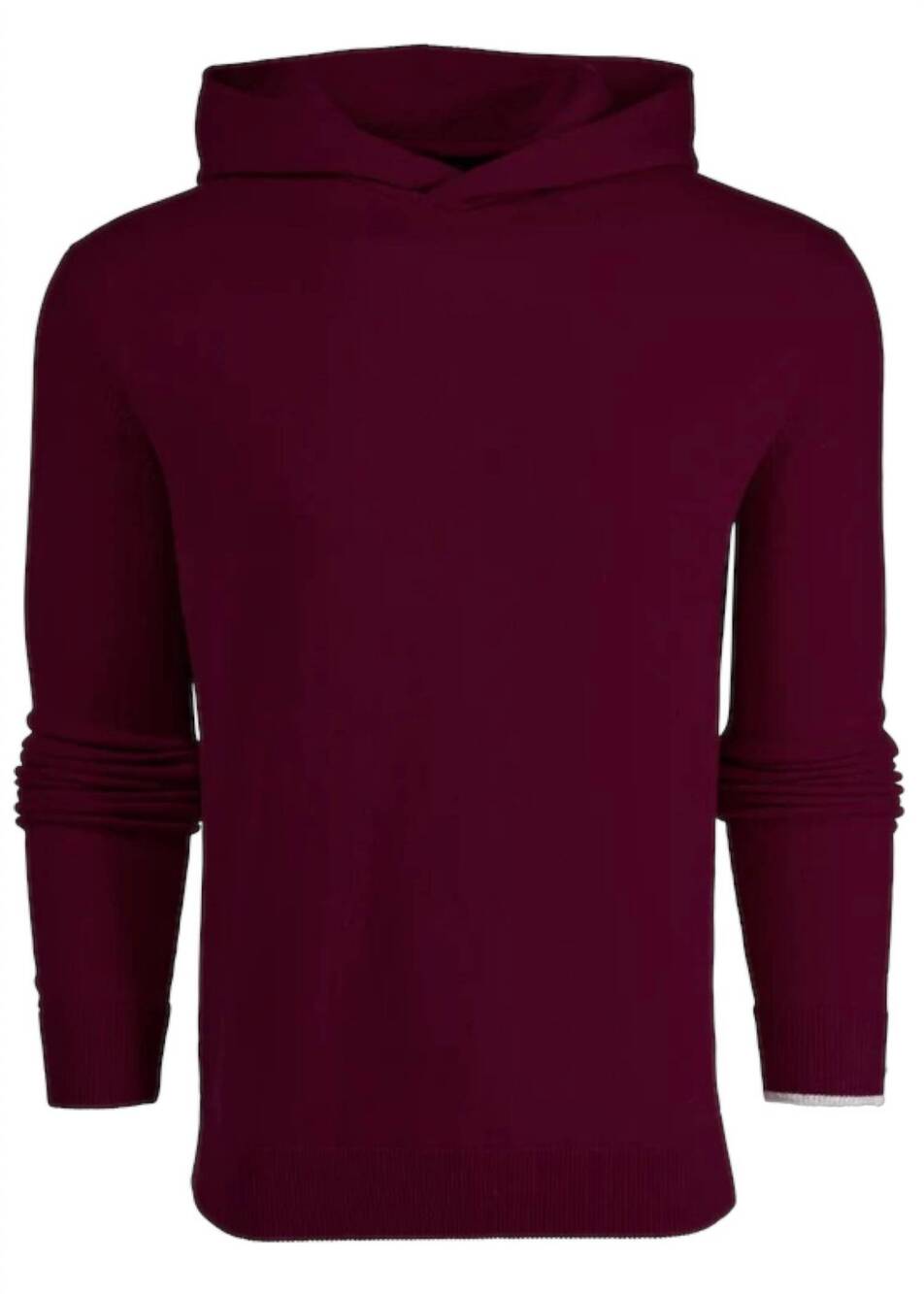 NEW GREYSON CLOTHIERS men's koko long sleeve sweater hoodie in dark anthurium